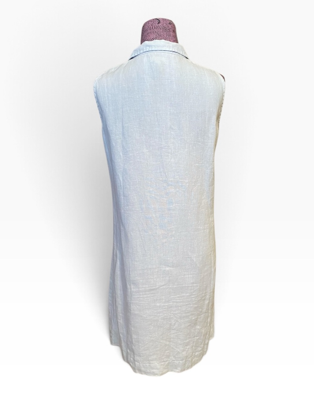 Garnet Hill Light Blue Linen Dress - Picture 3 of 4